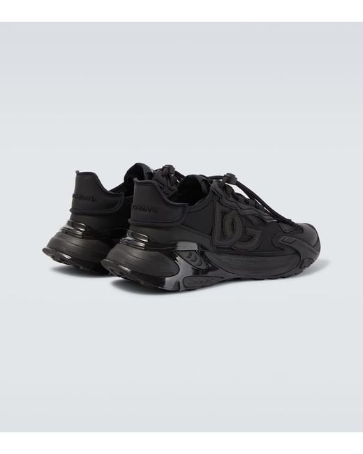 Dolce & Gabbana Black Fabric Sneaker for men