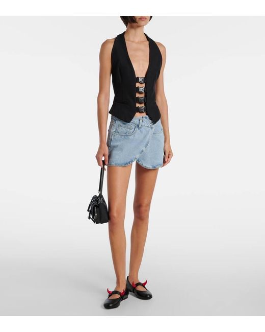 Top Con Scollo All'Americana di Coperni in Black
