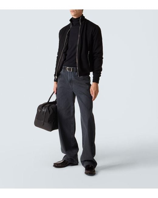 Prada Black Reversible Virgin Wool And Re-Nylon Jacket for men