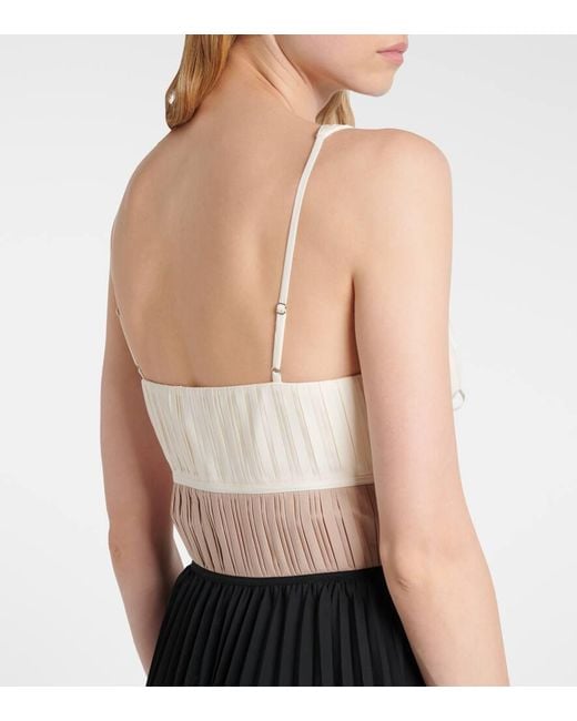 Jonathan Simkhai Black Stephanie Pleated Poplin Midi Dress