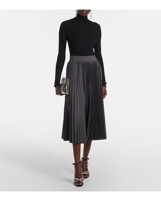 Dolce & Gabbana Black Wool-Blend Turtleneck Sweater