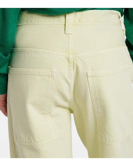 Agolde Natural Laria Pieced Tapered Jeans