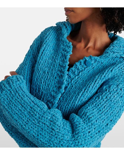 J.W. Anderson Blue Chenille Cardigan