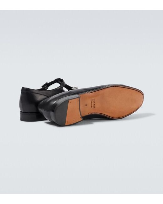 Bode Black School Leather Loafers for men