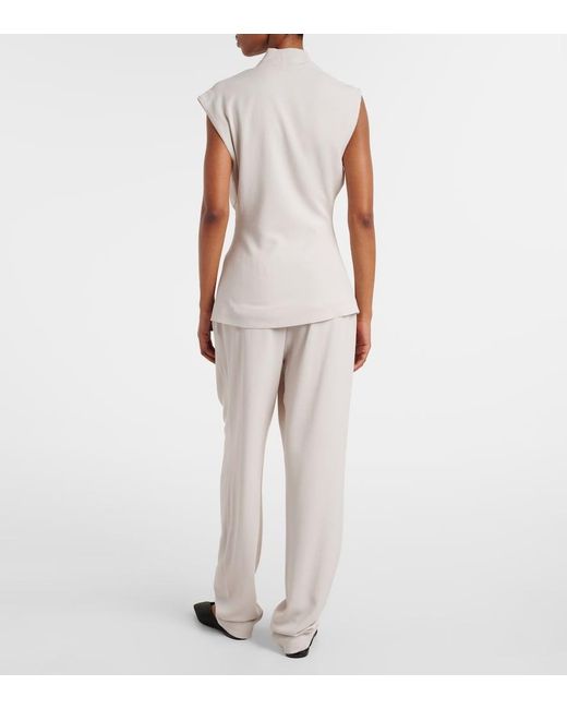 TOVE Natural Nuala Draped Top