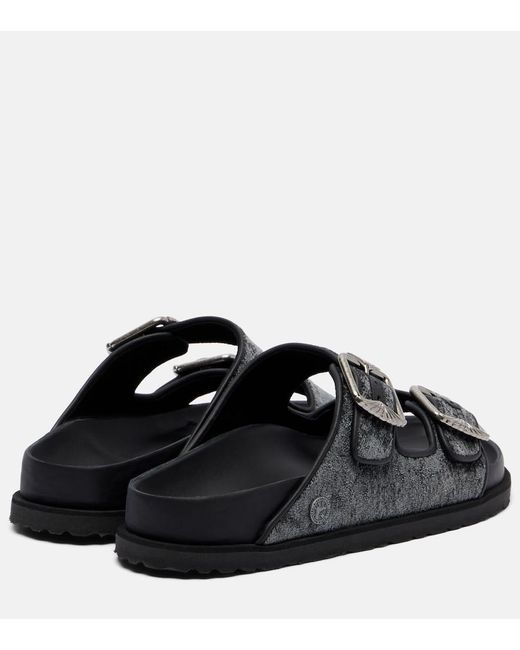 Birkenstock Black Arizona Velvet Sandals