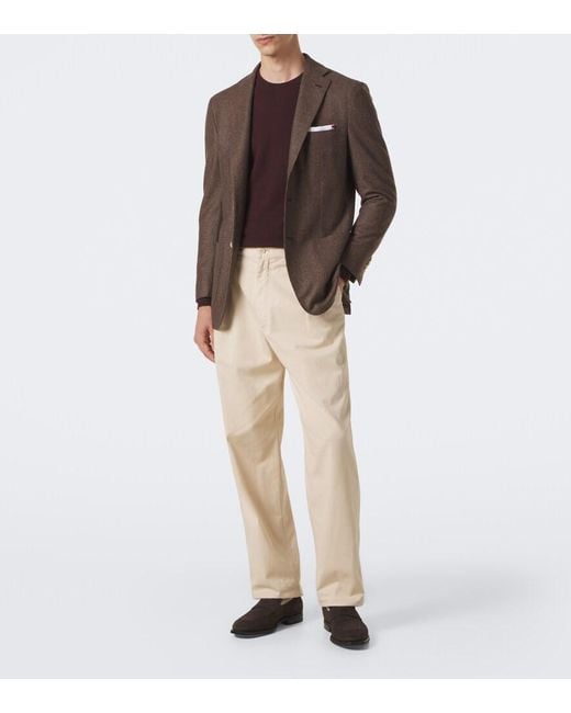Pull En Cachemire Kiton pour homme en coloris Brown