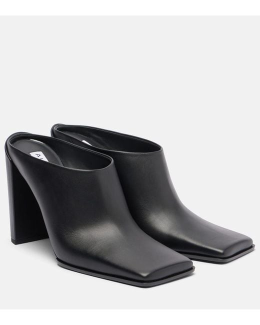 Alaïa Black Mules 90 Aus Leder
