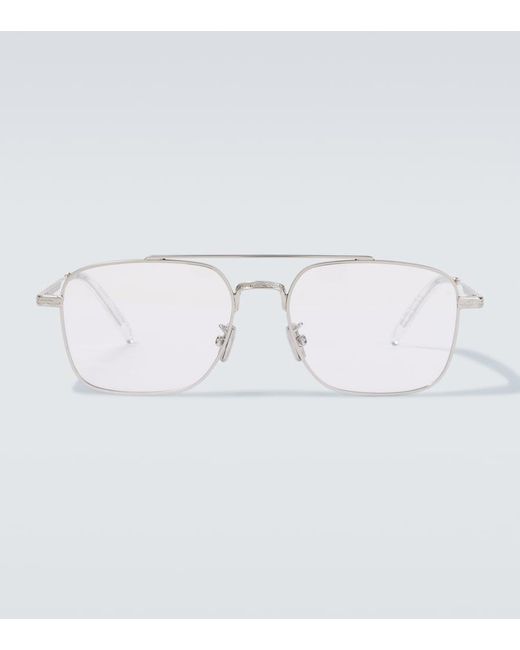 Dior White Diorbotanicao N1U Aviator Glasses for men