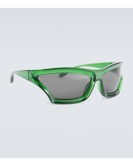 Loewe Eckige Sonnenbrille in Green für Herren