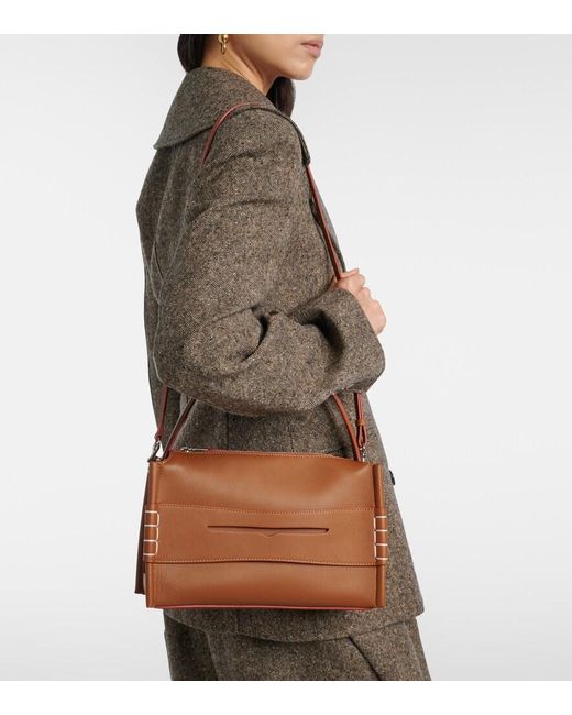 J.W. Anderson Brown Loafer Leather Top-Handle Bag