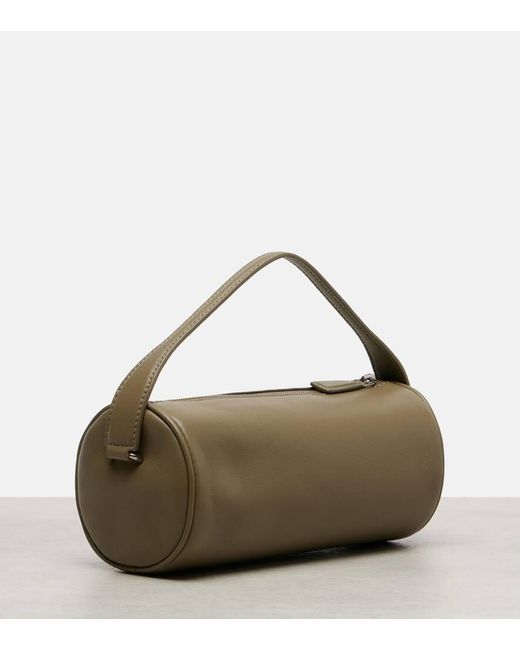The Row Metallic Tote Round 90's Aus Leder