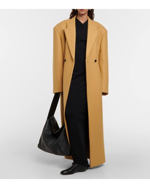 Khaite Yellow Conor Wool-blend Coat
