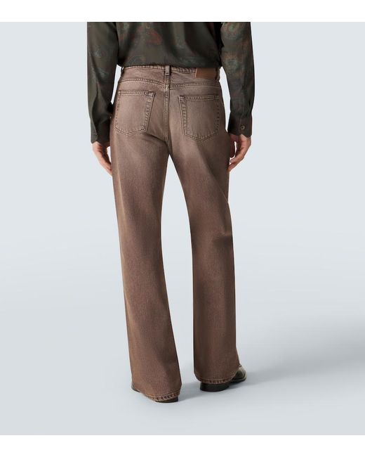 Our Legacy Brown Carlson Faded Straight Jeans for men