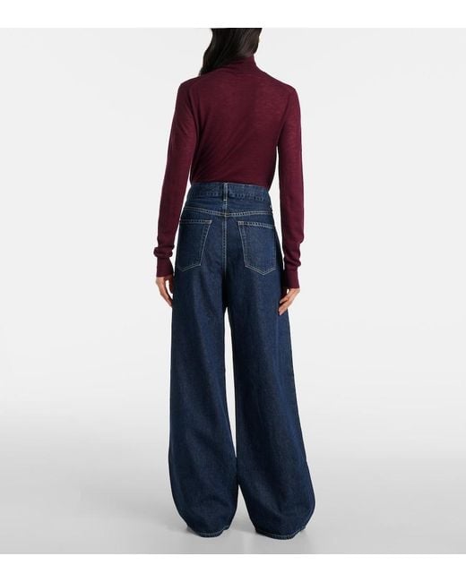 Citizens of Humanity Blue Petra High-Rise Wide-Leg Jeans