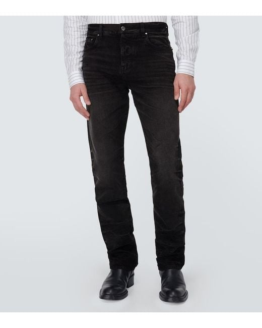 Jeans Regular Stack di Amiri in Black da Uomo