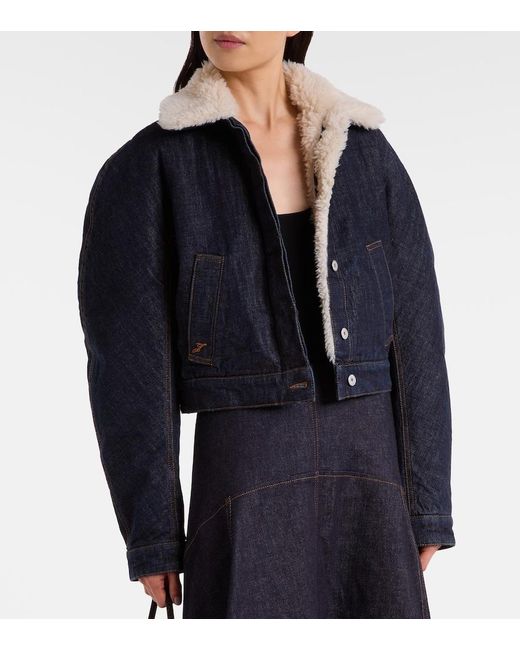 Jacquemus Blue Denim Blouson Jacket