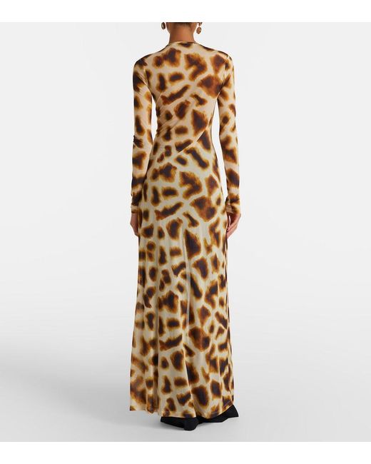 Christopher Esber Metallic Printed Jersey Top