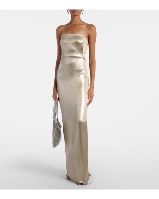 Galvan Natural Robe Aus Satin