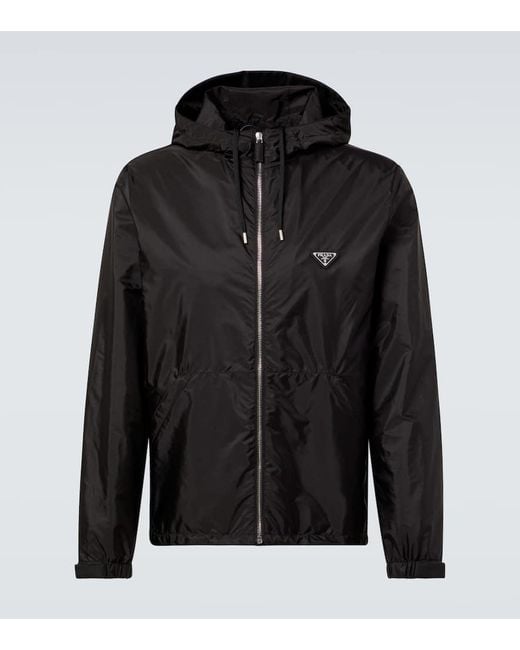 Prada Jacke Aus Re-Nylon in Black für Herren