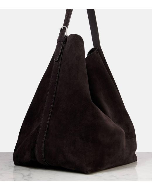 Totême  Black Suede Tote Bag