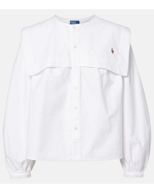 Polo Ralph Lauren White Cotton Oxford Shirt