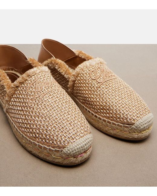 Jimmy Choo Natural Avi Woven Espadrilles
