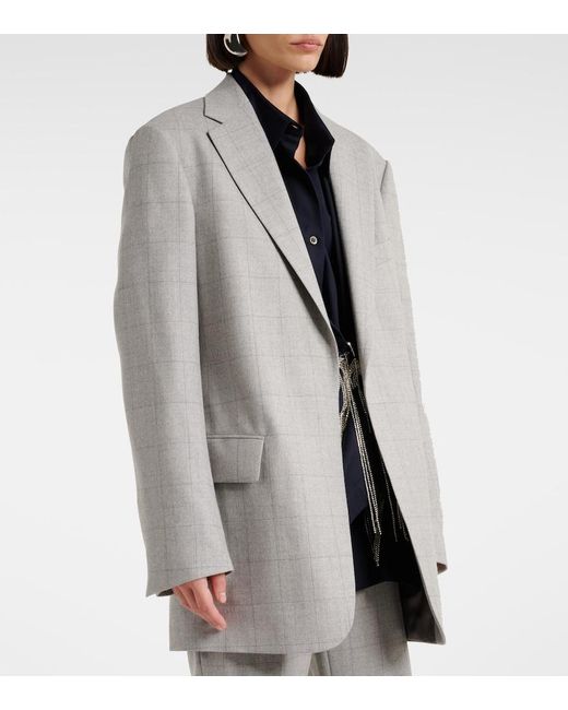 Dries Van Noten Gray Wool Blazer