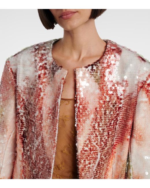 JACQUES WEI Multicolor Sequined Coat