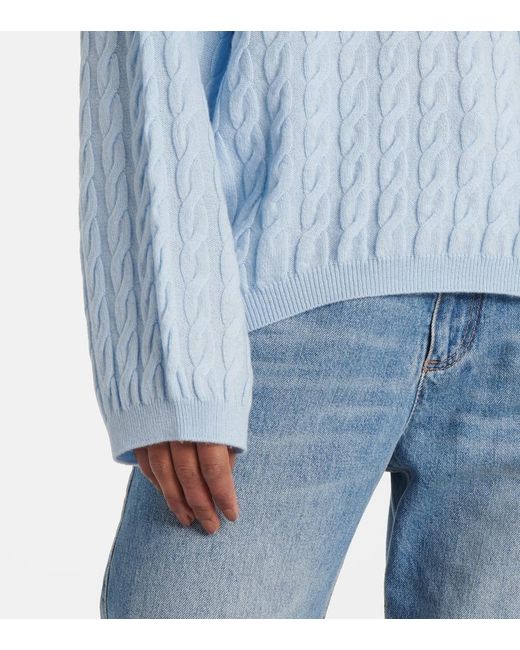 Jardin Des Orangers Blue Wool And Cashmere Sweater