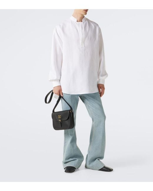Valentino White Linen Shirt for men