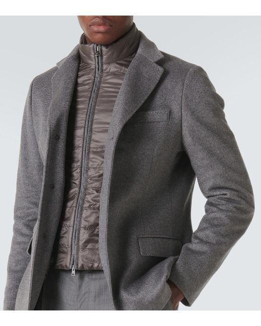 Blazer De Cachemir Herno de hombre de color Gray