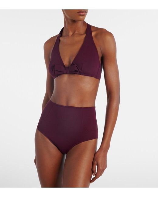 Eres Purple Mister High-Rise Bikini Bottoms
