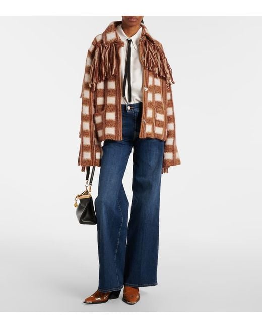 Jeans A Gamba Larga Lotta Rebel di 7 For All Mankind in Blue