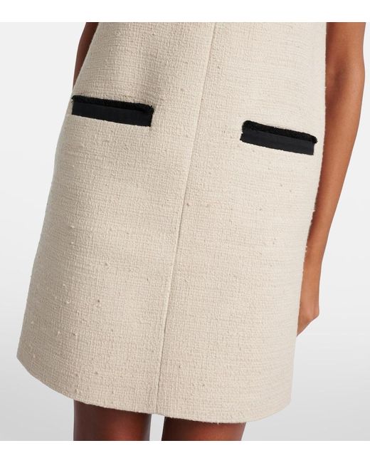 Max Mara Natural Mito Cotton And Linen Midi Dress