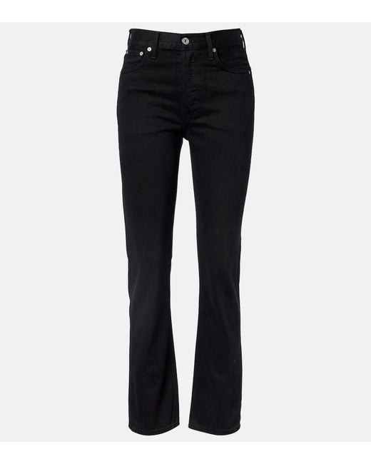 Citizens of Humanity Blue Blaine High-Rise Straight Jeans