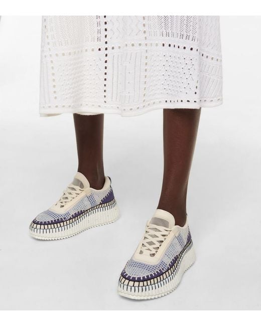 Chloé White Nama Sneaker