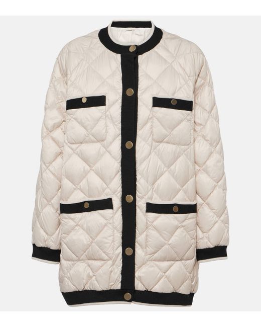 Max Mara Natural The Cube Cardy Quilted Down Jacket