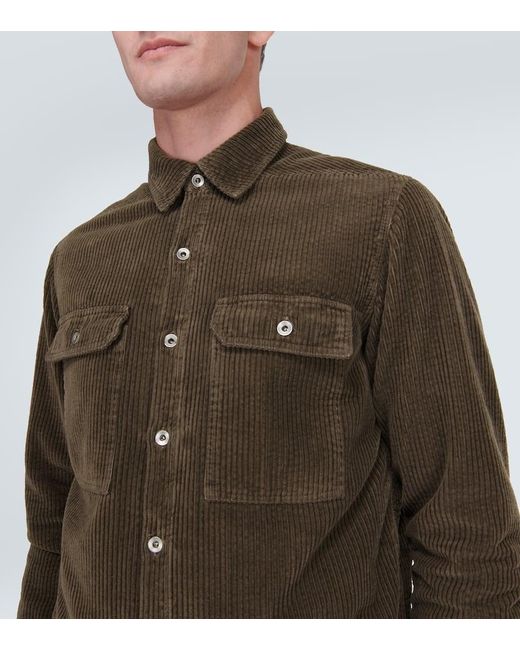 Rick Owens Brown Cotton Corduroy Jacket for men