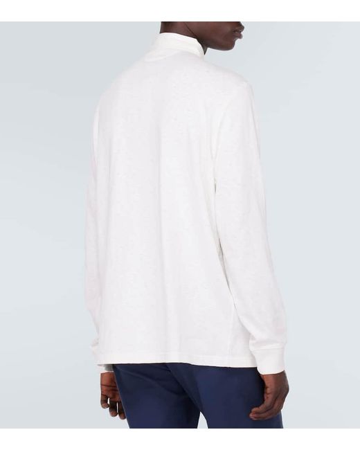 Polo Ralph Lauren Bestickter Polopullover aus Baumwolle in White für Herren