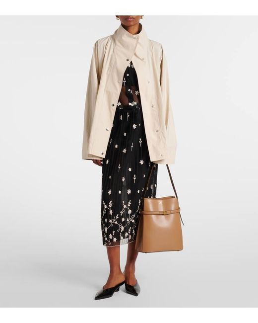 Totême  Brown Leather Bucket Bag