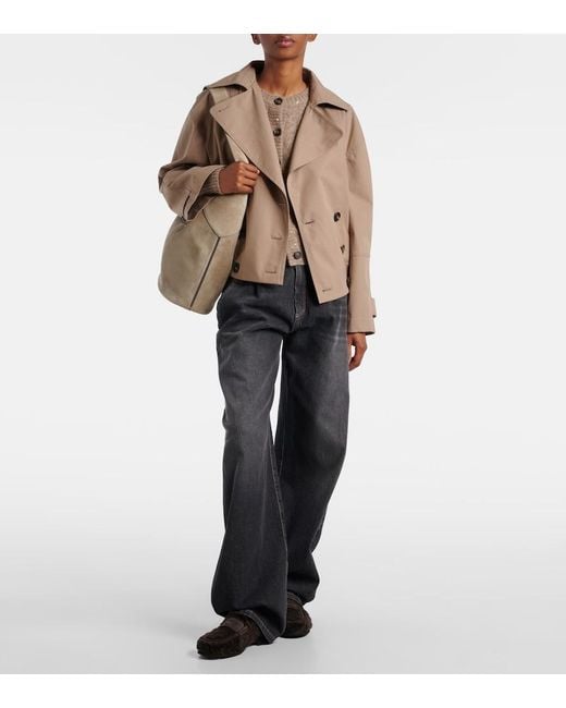 Brunello Cucinelli Brown Monili Shearling Loafers