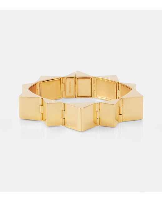 Alaïa Metallic Pyramid Bangle