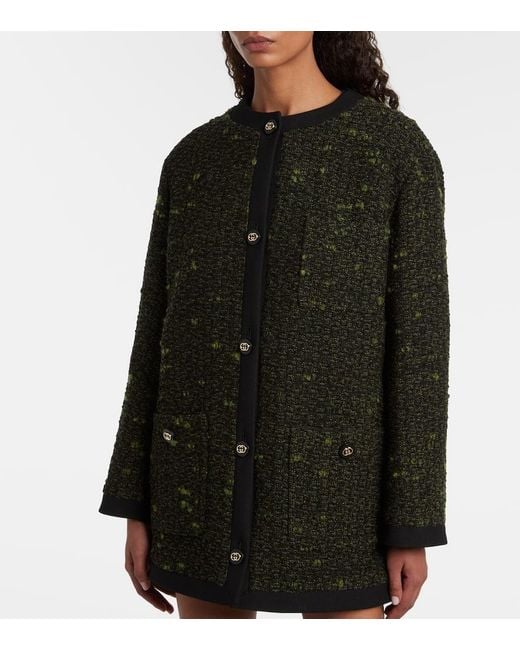 Gucci Black Wool-Blend Coat