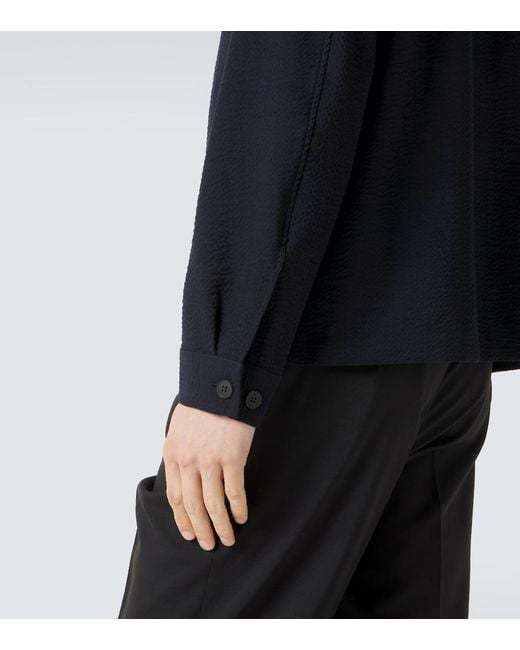 Sunspel Blue Wool-Blend Jacket for men