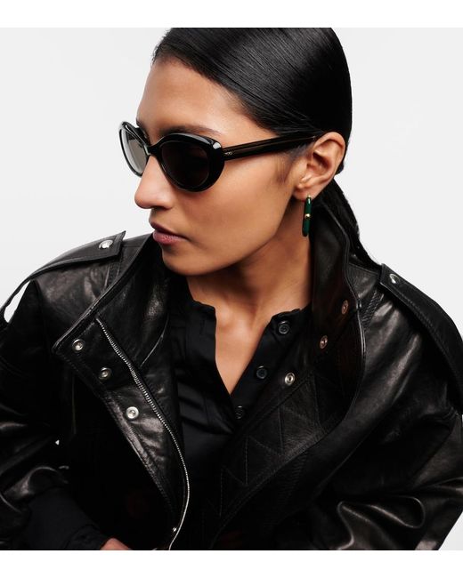 Khaite Brown X Oliver Peoples 1969c Oval Sunglasses