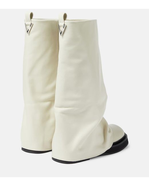The Attico White Stiefel Robin Aus Leder