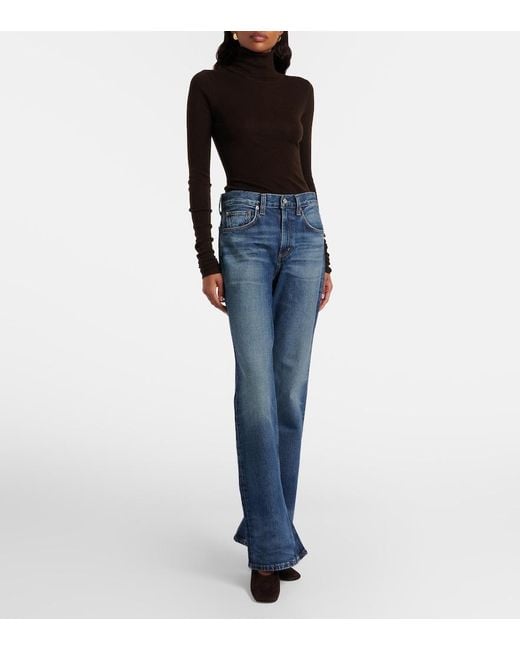 Agolde Blue Kick Boot Bootcut Jeans