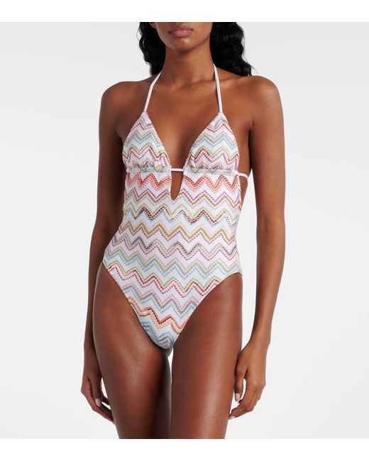 Banador En Zigzag Missoni de color White