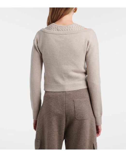 Lisa Yang Natural Beata Cashmere Cardigan